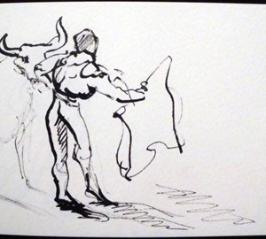 2011-montebello-sketchbook61-corrida-arles-13x20cm-worksonpaper-IMGP7588