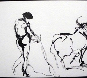 2011-montebello-sketchbook62-corrida-arles-9x14cm-worksonpaper-IMGP7619