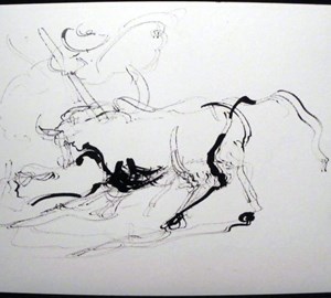 2011-montebello-sketchbook63-corrida-arles-24x32cm-worksonpaper-IMGP7662