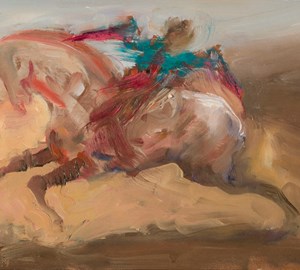 montebello-painting-2011-corrida-burgoosma-oil-panel-16x22cm-FByr140524-46